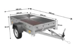 Remorque voiture GARDEN TRAILER 200 FD – Avec timon fixe – Image 6
