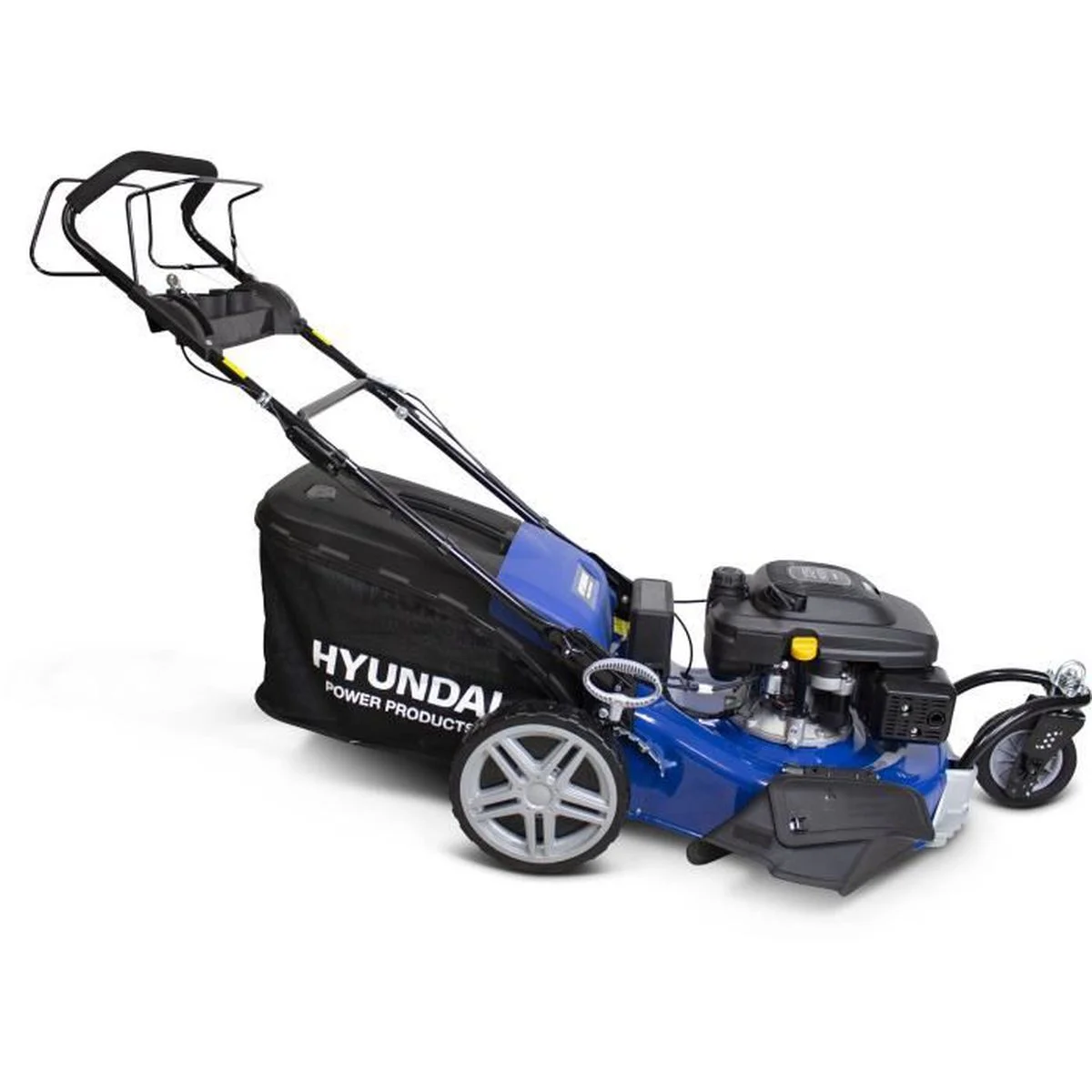 tondeuse-thermique-autotractee-HYUNDAI-56cm-3roues-196cc-demarrage-electrique-mulching.webp Tondeuse thermique autotractée HYUNDAI – Image 1