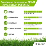 Tondeuse Thermique Tractée 46 cm – 224 cm³ – 7 CV – Image 4